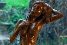 Peace, a natural bronze figurine for your home.